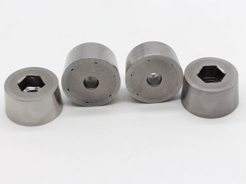 VA80 ST7 ST6 KG5 KG6 Nut Forming Dies , Carbide Cold Forging Die H6-H50 Hole